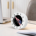 American Flag Wing Print Alarm Clock
