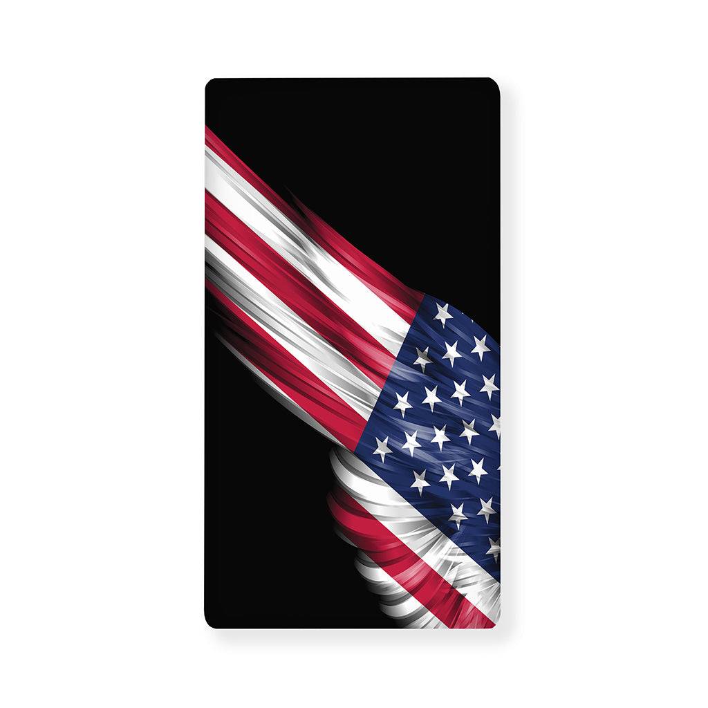 American Flag Wing Print Baby Crib Sheet