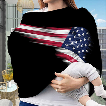 American Flag Wing Print Baby Seat Cover