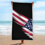 American Flag Wing Print Beach Towel