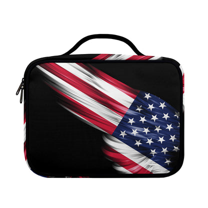 American Flag Wing Print Briefcase Bible Bag