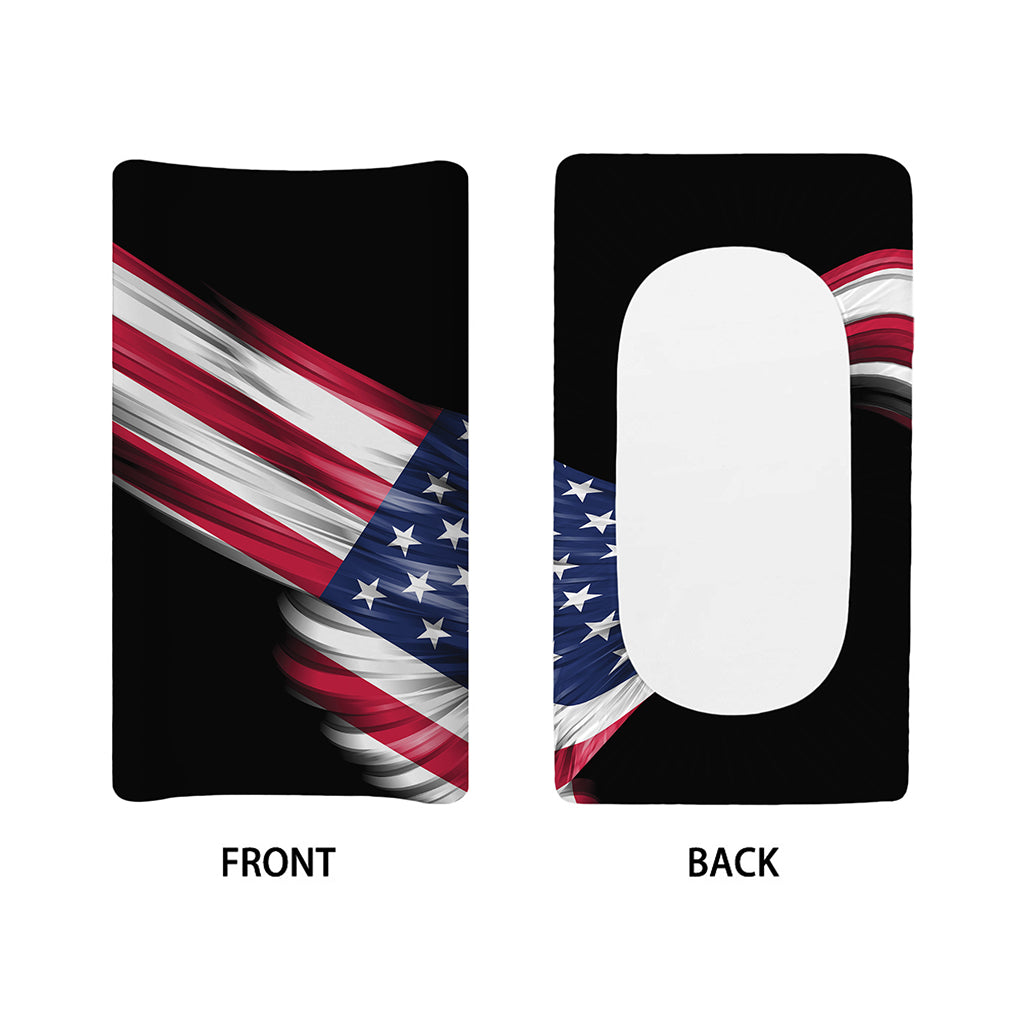 American Flag Wing Print Changing Pad Cover