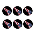 American Flag Wing Print Coaster Set