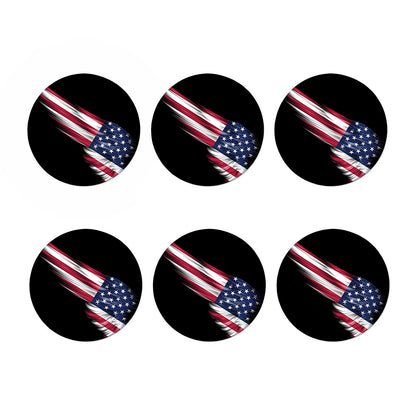 American Flag Wing Print Coaster Set