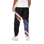 American Flag Wing Print Cotton Pants