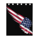 American Flag Wing Print Curtain