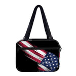 American Flag Wing Print Double Strap Bible Bag