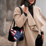 American Flag Wing Print Double Strap Bible Bag