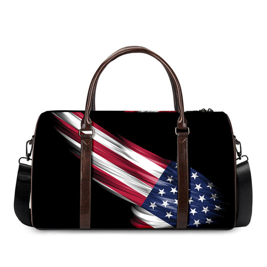 American Flag Wing Print Duffle Bag