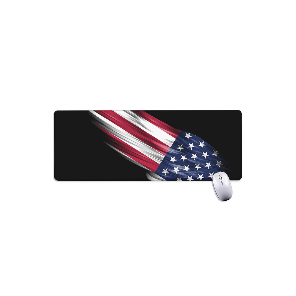 American Flag Wing Print Extended Mouse Pad