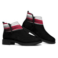 American Flag Wing Print Flat Ankle Boots
