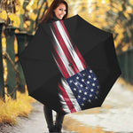 American Flag Wing Print Foldable Umbrella