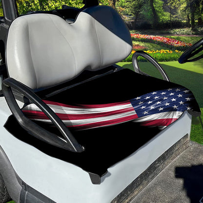 American Flag Wing Print Golf Cart Seat Cover