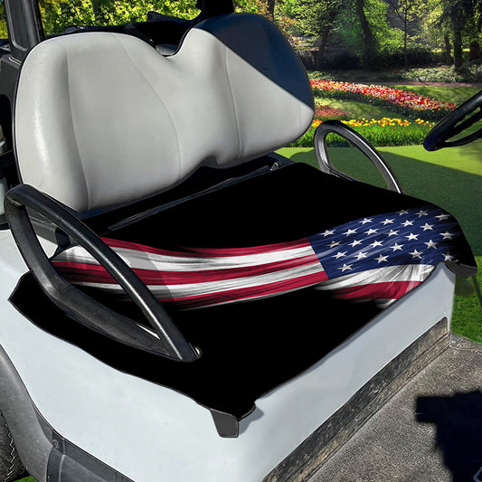 American Flag Wing Print Golf Cart Seat Cover