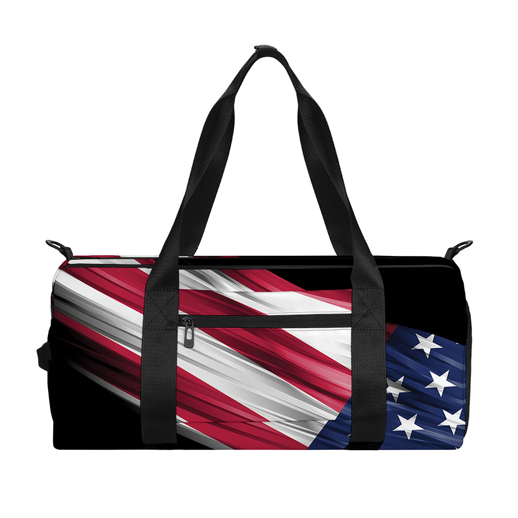American Flag Wing Print Gym Bag