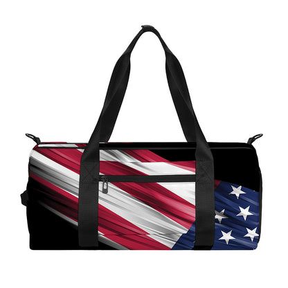 American Flag Wing Print Gym Bag