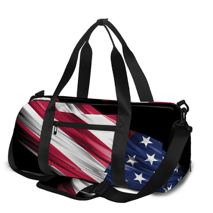 American Flag Wing Print Gym Bag