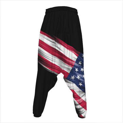 American Flag Wing Print Hammer Pants