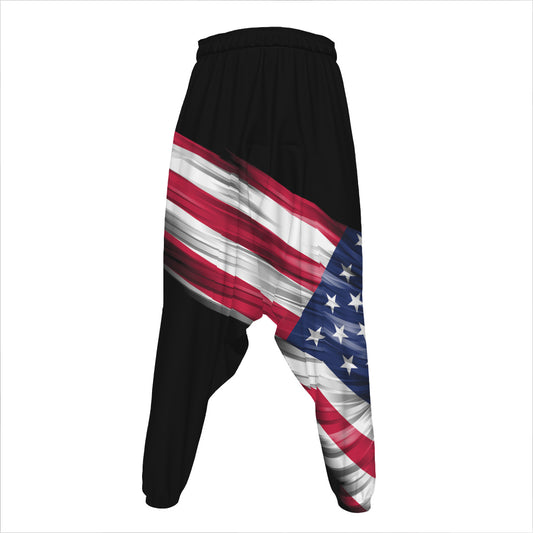 American Flag Wing Print Hammer Pants