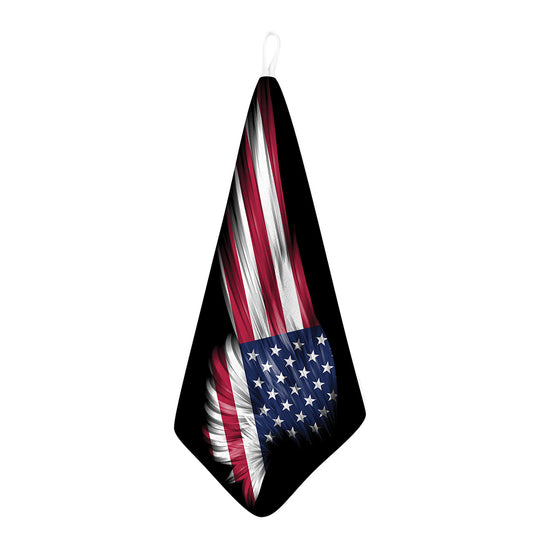 American Flag Wing Print Hand Towel