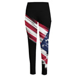 American Flag Wing Print High-Waisted Pocket Leggings