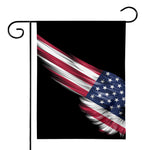 American Flag Wing Print House Flag