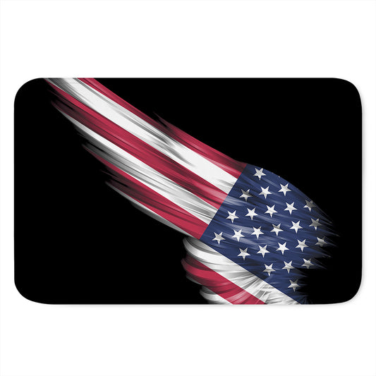 American Flag Wing Print Indoor Door Mat