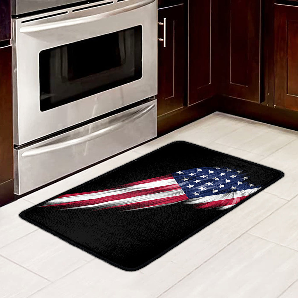 American Flag Wing Print Kitchen Mat