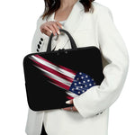 American Flag Wing Print Laptop Sleeve With Handle
