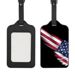 American Flag Wing Print Luggage Tag