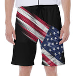 American Flag Wing Print Men's Beach Shorts