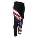 American Flag Wing Print Men's Compression Pants