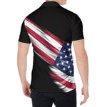 American Flag Wing Print Men's Shirt