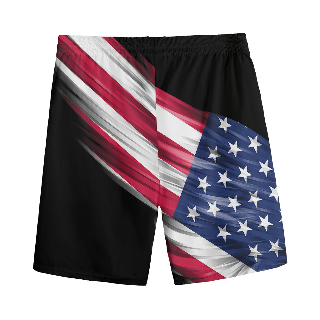 American Flag Wing Print Men's Sports Shorts