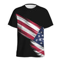 American Flag Wing Print Men's Athletic T-Shirt