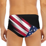 American Flag Wing Print Men's Triangle Swim Briefs