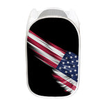 American Flag Wing Print Mesh Laundry Hamper
