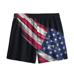 American Flag Wing Print Mesh Shorts