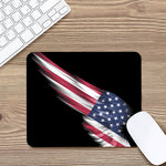 American Flag Wing Print Mouse Pad