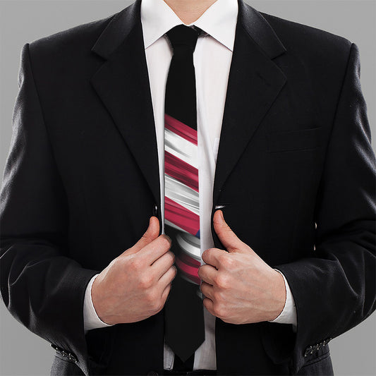 American Flag Wing Print Necktie