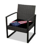 American Flag Wing Print Outdoor Seat Cushion Cover