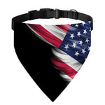 American Flag Wing Print Over The Collar Dog Bandana