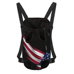 American Flag Wing Print Pet Carrier Backpack