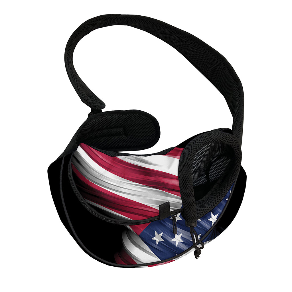 American Flag Wing Print Pet Sling Carrier