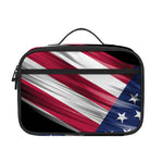 American Flag Wing Print Portable Lunch Bag