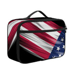 American Flag Wing Print Portable Lunch Bag