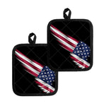 American Flag Wing Print Pot Holders