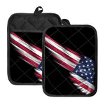 American Flag Wing Print Pot Holders With Pocket