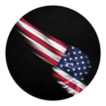 American Flag Wing Print Round Blanket