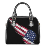 American Flag Wing Print Shoulder Handbag